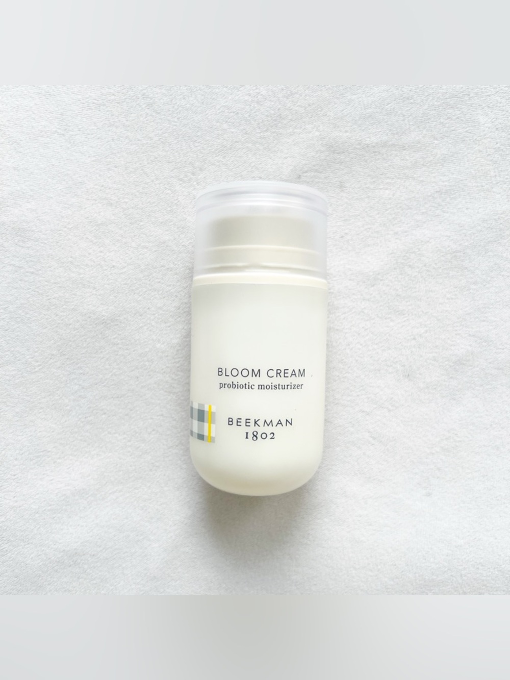 Beekman 1802 Bloom Cream Probiotic Moisturizer - White with Gray & Yellow Accent